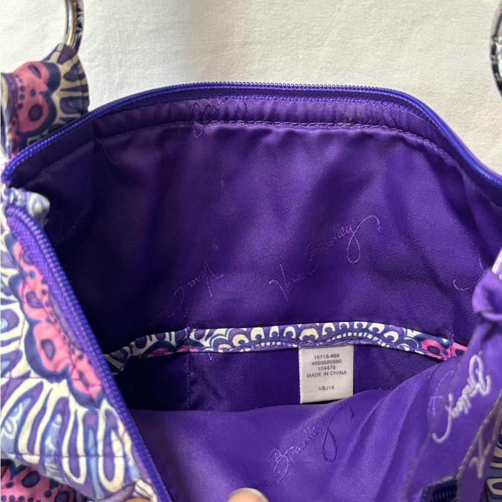Purple Floral Vera Bradley Women's crossbodyBag - Picture 4 of 6